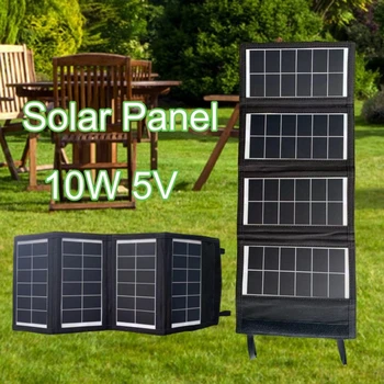10W Portabil cu Panou Solar 5V panouri Solare Portabile Panou Solar Ieșire USB Portabil Sistem Solar pentru Telefon Power Bank
