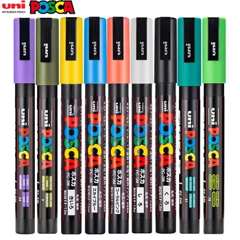 44 Culori Uni Posca PC-3M Paint Marker,0.9-1.3 mm Punctul de Amendă Glonț Peniță Graffitti Rock Pictura Pen Acrilice Markeri de Artă