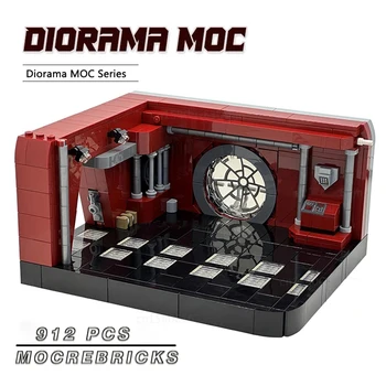 Diorama MOC Blocuri DIY Tehnologia de Asamblare Caramizi Creative Display de Colectare de Jucarii pentru Copii Cadouri
