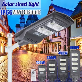 Strada Ligh 420LED Solar LED rezistent la apa Senzor de Mișcare Inteligent de Control de la Distanță Lampă în aer liber Strada de Grădină Securitate Lumina de Perete