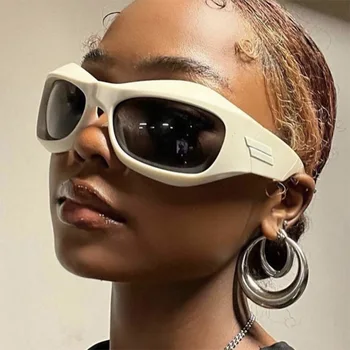 Gotic Y2k Hip-Pop ochelari de Soare Moda Personalitate Viitorul Stil de Ochelari Supradimensionate Punk Ciclism Sport Călătoresc Femeie bărbat Ochelari