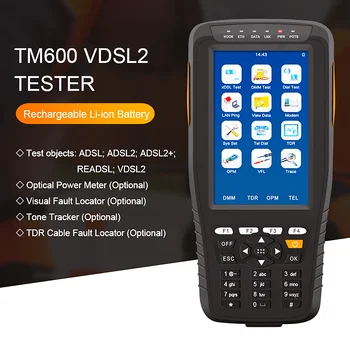 Handheld ADSL, ADSL2+ VDSL, VDSL2 XDSL WAN LAN Tester DMM OPM VFL Ton Tracker TDR Cablu fault Locator All-in-un singur Instrument
