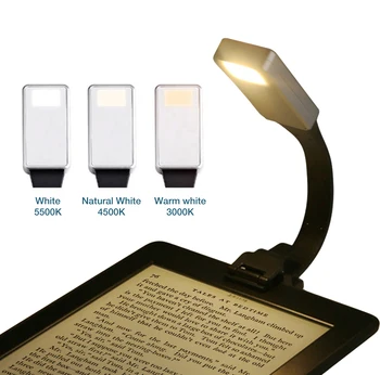 LED-uri Lumina de Citit USB Reîncărcabilă Lumină de Carte Cu Clip flexibil Flexibil de Luminozitate Reglabil Carte Lanterna Pentru Ebook Reader