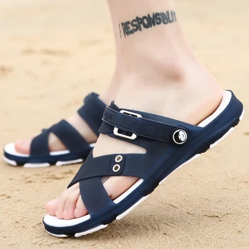 Oamenii Usoare Papuci de Plaja Respirabil Non-alunecare Pantofi de Călătorie Liber de Vară Comfort Dimensiuni Mari Sandale Sandalias Planas