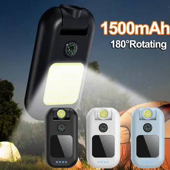 Mini Lanterna LED-uri Portabile 180° Rotație Lumina de Lucru Camping Mici de Lumina Super-Luminos de TIP C USB de Încărcare de Urgență Lumina de Lucru