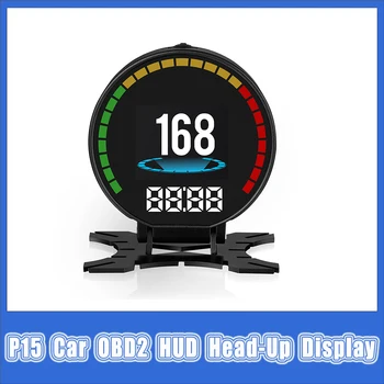 NOI P15 Auto OBD2 HUD Head-Up Display Auto Vitezometru Digital Viteza de Ulei, Temp Apa Indicator Avertizare depășire viteză Auto Accessries
