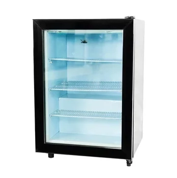 Pret bun 55L ușă de sticlă zgomot gratuit mini-bar, frigider frigider