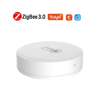 Tuya Smart Smart Viața Zigbee Temperatură Și Senzor De Umiditate Smart Home Interior Monitor Termometru De Muncă Cu Alexa De Start Google