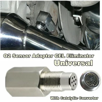 1buc Universal din Oțel Inoxidabil SS304 Lumină Motor de Verificare CEL mini catalizator Senzor O2 Distanțier Adaptor M18X1.5