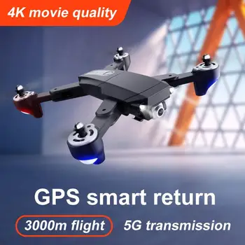 Rc Drona 4k HD cu Unghi Larg Camera GPS Pliere Viata Lunga a Bateriei Drone 5G Dual Camera Quadcopter Mini Elicopter UFO RC Drone