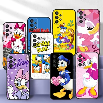 Donald Duck Disney Daisy Pentru Samsung A14 A54 A34 A73 A53 A33 A13 A23 A32 A72 A52 A22 A32 A02 A03 Silicon Negru Telefonul Acoperi Caz
