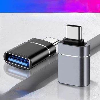 Type C La USB 3.0 Adaptor OTG USB-C USB de sex Masculin La Feminin Converter Pentru Macbook Air Pro Samsung S21 Xiaomi, Huawei C Mouse-ul OTG Plug