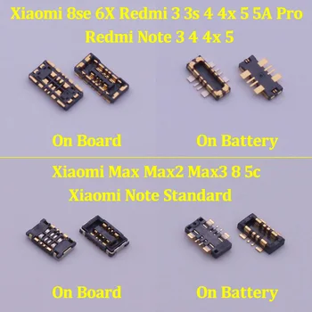 5PCS Interioară a Bateriei FPC Conector Clip de Contact Pentru XiaoMi Mi 8SE 6X Max se Amestecă Redmi 2S 3 3S 4X 5 5A Pro Nota 3 4 4X 5