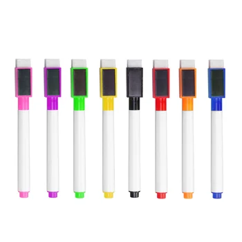 8PCS Multi - funcțional Colorate Portabil Mini Frigider Markere 8 Culori Asortate Tablă Magnetică Pen Markere Uscate