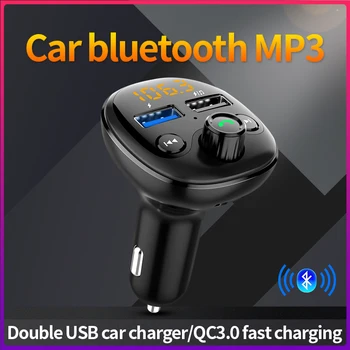 QC3.0 Transmițător FM Bluetooth Car Wirless Radio Adaptor MP3 Player de Muzică Cu Hands-free Vorbind Dual USB Încărcător Rapid