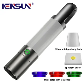 Noul Portabil LED Camping Lanternă USB Reîncărcabilă Lanterna Puternic Reflector Lampă cu Rază Lungă Lanterna Cu Coada Magnet în aer liber