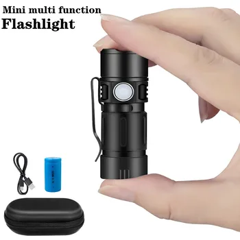 Mini Lanterna LED-uri Lanterna Reincarcabila USB Portabil de Încărcare Lanterna de Mare Putere Camping Impermeabil Rază Lungă de Felinar