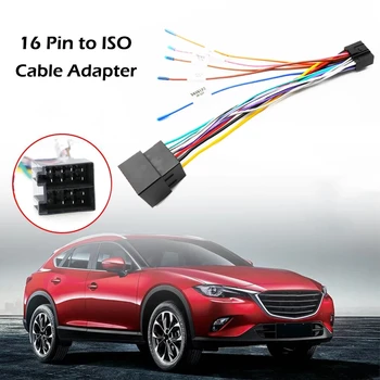 16Pin ISO Cablu Adaptor Plug de sex Masculin La Feminin Conectorul Fasciculului de Cabluri Pentru 2Din Radio Accesorii Auto
