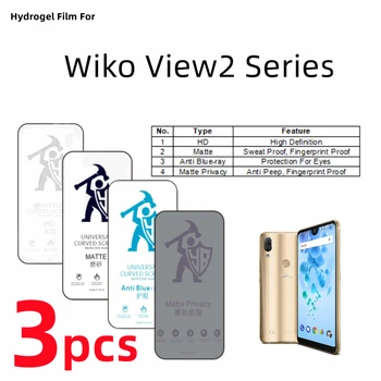 3pcs HD Hidrogel Film Pentru Wiko View2 Pro Mat cu Ecran Protector Pentru Wiko View2 Plus/Du-te Ochi de Îngrijire Anti Spy Mat Folie de Protectie