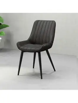 Nordic casual designer scaun de birou de lux lumina din fier forjat simplu, modern canapea moale de mese spate scaun