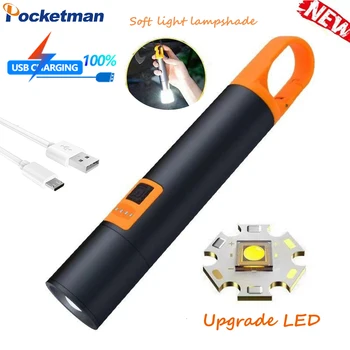 Multifunctional P90 Lanterna LED-uri Lumina de Lucru USB de Încărcare Rapidă rezistent la apa Lanterna Camping Lanterna cu cârlig abajur