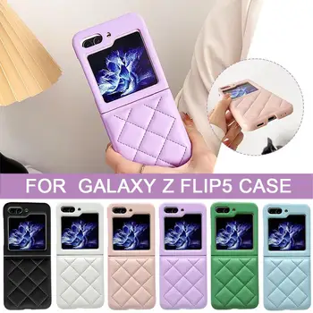 1buc Pentru Samsung Z FLIP5 Pliabil Caz Telefon Piele Neteda Nou Pliante Anti-Knock Anti-coliziune Moale Tactil Pliabil Phon R3U5