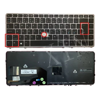 Nordic cu iluminare din spate Indicatorul Tastatura Laptop pentru HP Elitebook 840 G1 850 G1 740 G1 740 G2 NR Layout