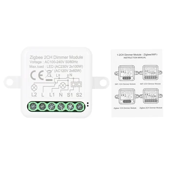Zig-bee intrerupator Modulul de Control de la Distanță App Cortina Comutatorul Funcționează cu Alexa Google Acasa 2 Banda Zig-bee Dimmer Switch Module
