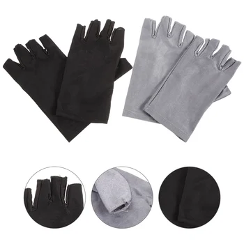 5 Perechi de Manichiura Anti UV Mănuși de Unghii UV de Protecție Mănuși de Unghii Lampa Mănuși de Protecție