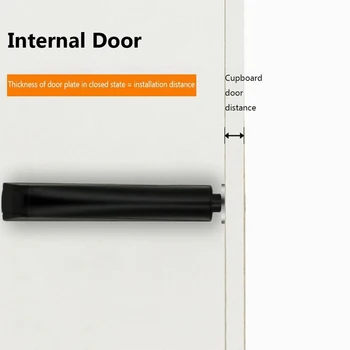 Împinge Pentru a Deschide Ușa Prinde Garderoba ABS Negru/Gri/Alb Cabinet Magnetic Prinde Mâner Sertar-gratuit Atinge Eliberarea Prinde
