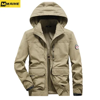 Noi Toamna 2023 Gorpcore impermeabil jacheta cu gluga pentru Bărbați ultralight cu gluga detasabila Șanț Domeniul militar tactic haina de vânătoare
