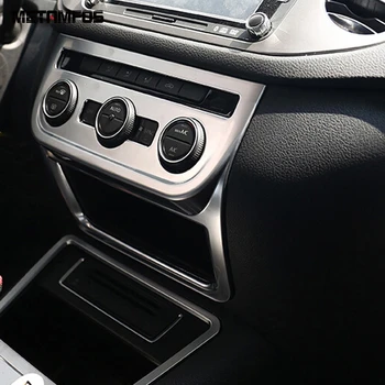 Pentru VW Volkswagen Tiguan 2009-2013 2014 2015 Mat Consola centrala Aer condiționat Comutator Capac Panou Ornamental Accesorii Styling Auto