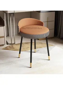 Machiaj scaun dormitor dressing scaun de uz casnic de mici de lumină de lux moderne și simple, mici spătarul Nordic Instagram machiaj scaun