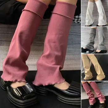 Harajuku Încălzit de Picior y2k Ars Genunchi Ridicat Tricotate Lolita Elastic Ține de Cald Șosete Picior de Toamna Iarna Femei Boot Ciorapi