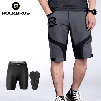 ROCKBROS oficial 4D Pantaloni 2 In 1 Cu Separabile Lenjerie pantaloni Scurți Pantaloni Alpinism, Rularea Pantaloni Ciclism Trous