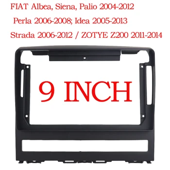 2 Din Plastic Măștii Panoului de Cadru de 9 Inch Radio Auto DVD GPS Mp5 pentru FIAT Perla 2009 Albea Siena, Palio 2004-2012 Dash Kit de Montare