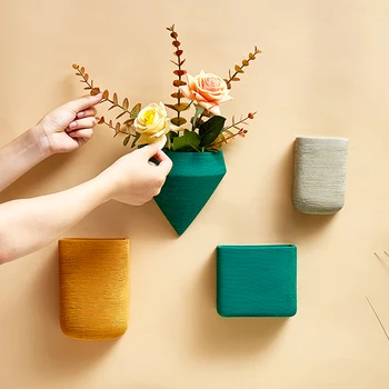 Creative montat pe Perete Ghiveci de Flori Moderne, Vase Decorative Living Home Decor Interior Nordic Culoare de Perete Agățat de Plante Vaza