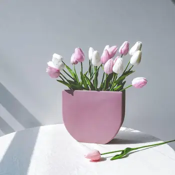 Acasă Decor Creativ Geometrice Vaza pentru Flori Uscate Moderne, Simple, Living de Masă Ornament Ceramic Meserii Decor Gradina