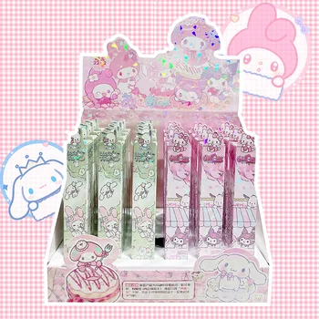 24buc/Cutie Sanrio Pixuri cu Gel Hello Kitty Kuromi Cinnamoroll Pix cu Gel Rechizite Separat Cutie de Papetărie en-Gros