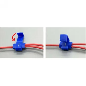 Albastru de Îmbinare Terminale cabluri Electrice Cablu Sertizare Conectori Pentru AWG 14 -16 Blocare Rapidă de Îmbinare Splitter 1.5~2.5mm2