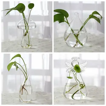 Vaza De Sticla Terariu Creative Hidroponice De Plante Sticlă Transparentă Vaza De Flori Rezervor De Pește Acvariu Recipient Decor Acasă