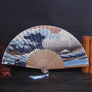Fan japonez Personaliza pictate manual Pliabil Hârtie Ventilator Portabil Petrecere de Nunta Consumabile Mână de Dans Fan Cadou Decor Chinez