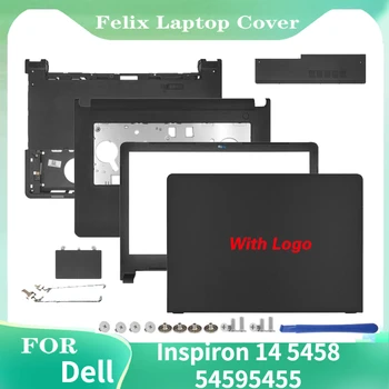 Nou Pentru Dell Inspiron 14 5458 5459 5455 Laptop LCD Capac Spate/Frontal/de Sprijin/de Jos în Cazul Capac Ușă/Balamale Nu Atingeți alb-Negru