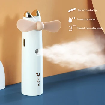 Mic Ventilator Higrometru Portabil Fan Creative Cămin Studențesc Desktop Mini-Spray De Apa Ventilator Pentru Umidificare Accesorii Pentru Casa