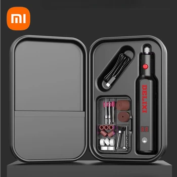 Xiaomi Delixi 17000rpm Polizor Electric Reglabil 5 Viteze Mini Burghiu Rotativ Instrumente USB Micro Instrument Rotativ de Jad Sculptură Burghiu Set