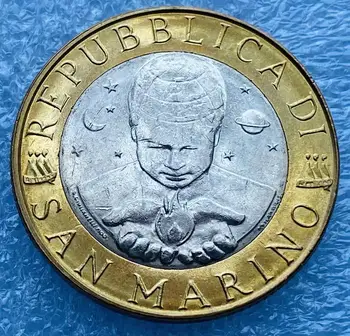 1998 San Marino 1000 de Lire Geologie Monedă Comemorativă 27mm Două-Ton de Monede de Metal