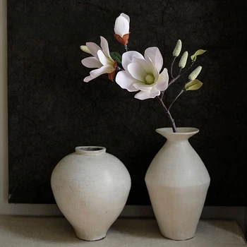 Magnolia, flori uscate, flori artificiale living, masă de cafea, masă, aranjament de flori artificiale flori acasă moale decor