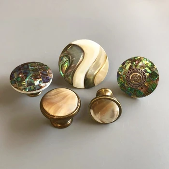 Modern, Simplu de Lux Lumina Single-gaura Cabinet Bibliotecă Sertar din Bucătărie se Ocupe de Decorațiuni interioare Accesorii Mama-de-perla Mâner
