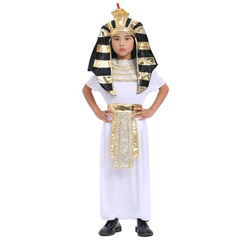 Copii Rege Antic Egiptean Costum Cosplay Explorer Costum de Halloween pentru Copii Purim Party Îmbrăcăminte Deghizare