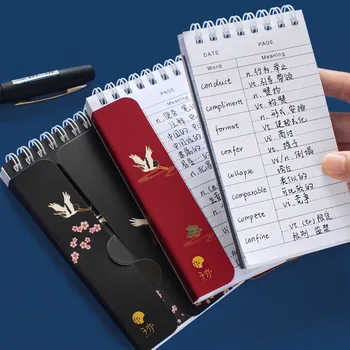 Chineză De Moda Retro Volante Buzunar Notepad Vocabular De Memorie Studiu Notebook Kawaii Portabil Vocabular Cuvântul Carte